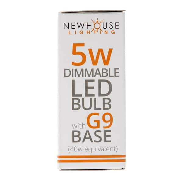 50-Watt Equivalent G9 Dimmable LED Light Bulb Warm White (4-Pack)