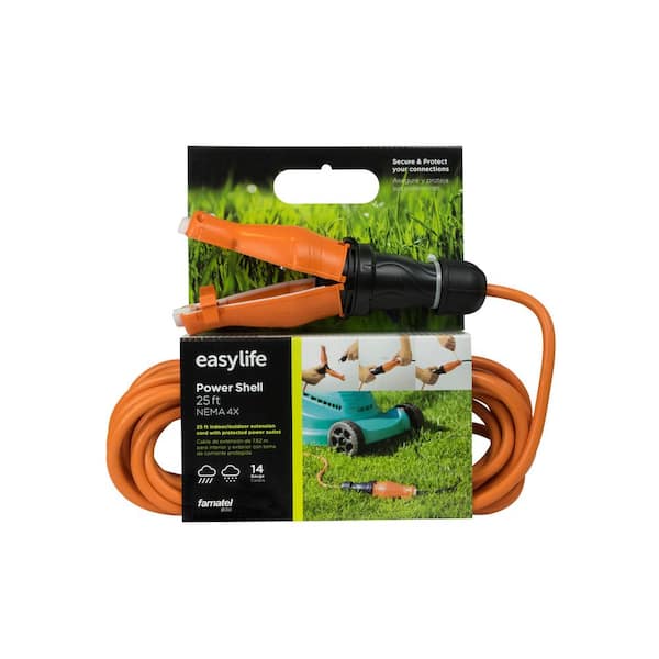 25 ft. 14/3 Heavy Duty Extension Cord with IP67 Weatherproof and Rugged Safety Seal Lock