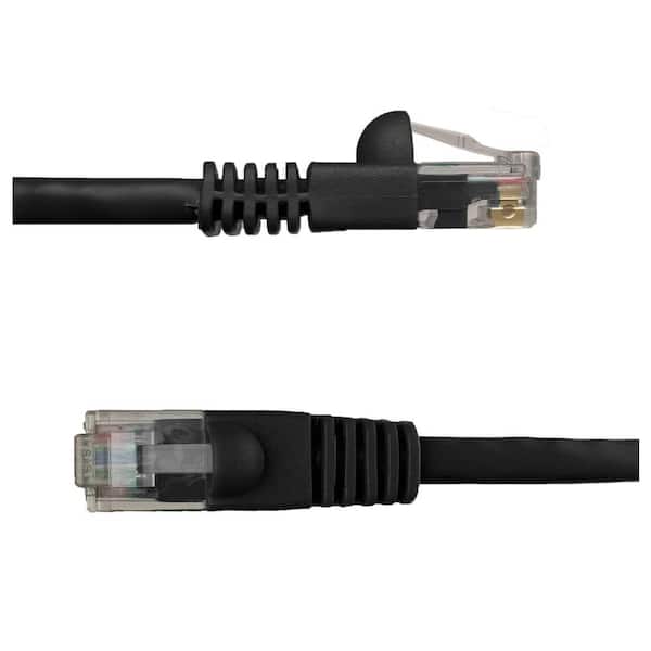 NTW 50 ft. Cat6 Snagless Unshielded (UTP) Network Patch Cable, Black