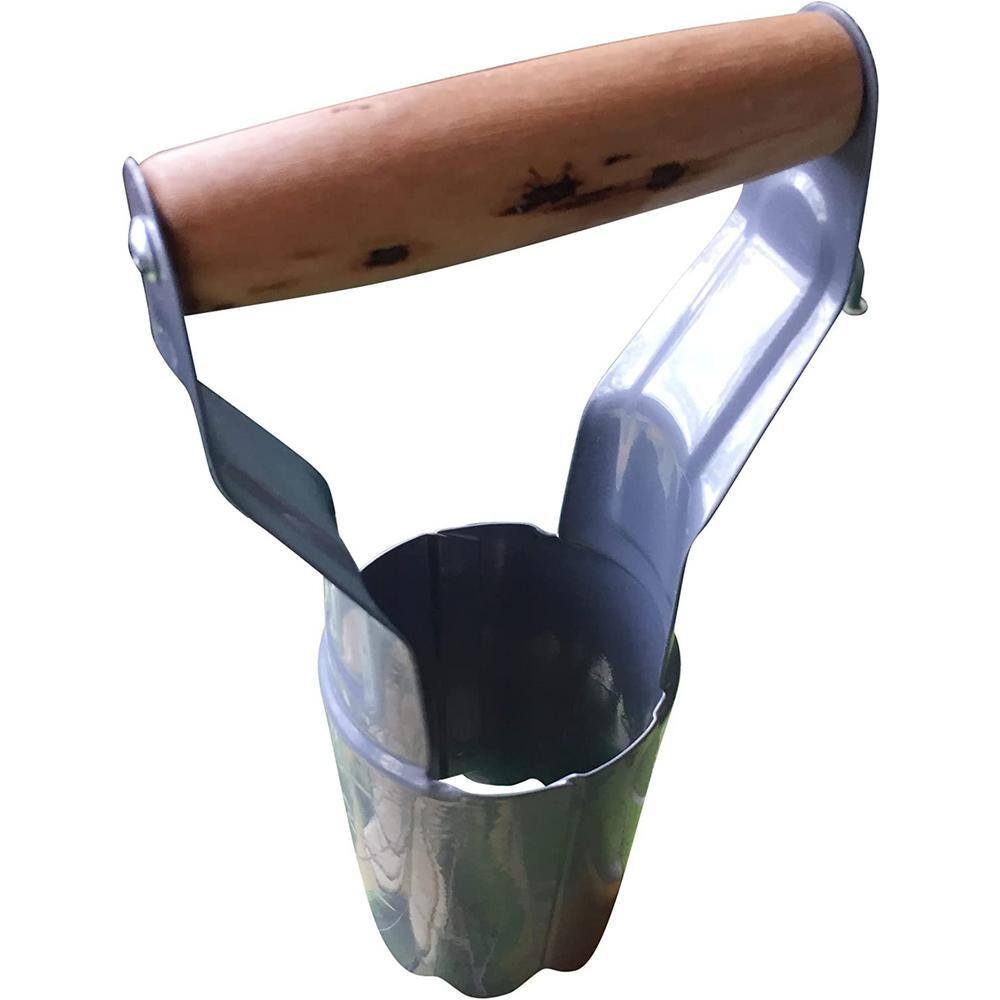 Classic High Carbon Steel Bulb Planter with Wood Handle