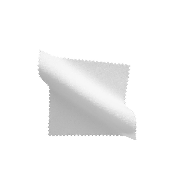 LA Linen 72 in. x 72 in. White Solid Polyester Poplin Square Tablecloth