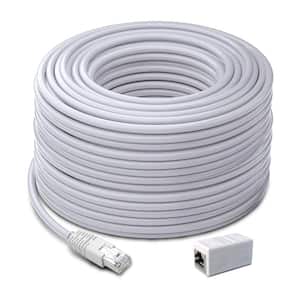 200 ft./60 m Cat5 Ethernet Cable, NVR Extension Cord for PoE Security Camera