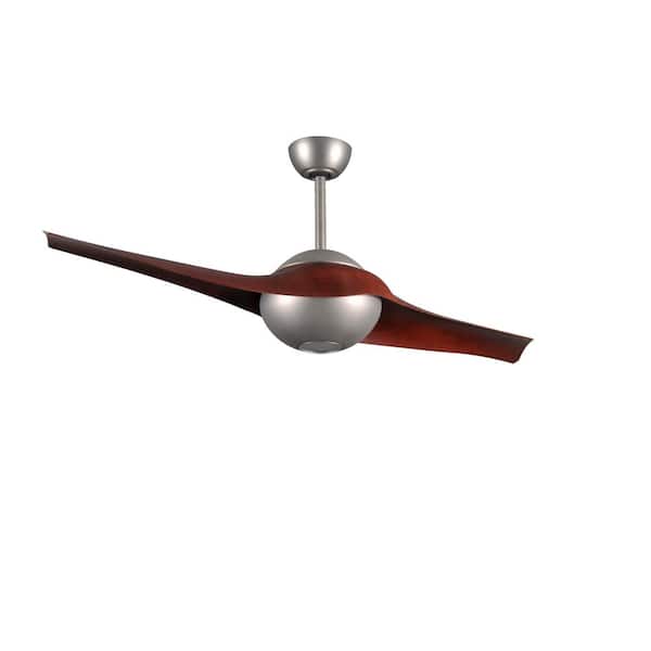 Radionic Hi Tech Pertoria 60 in. 2-Blade Brushed Nickel Ceiling Fan