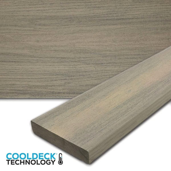 Meridian CoolDeck Catalina 1 in. x 5.4 in. x 20 ft. Solid Edge Capped Composite Decking 10-Piece H-Pack