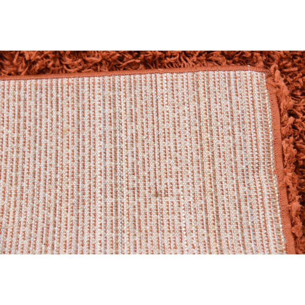 Kid-Friendly Reversible Shag Area Rug in Vibrant Red and Orange