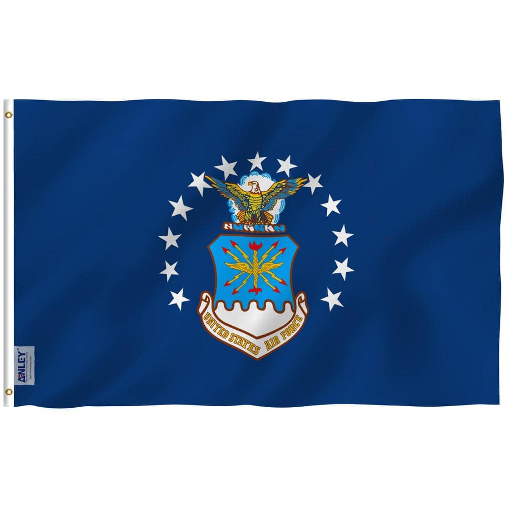 Fly Breeze 3 ft. x 5 ft. Polyester US Old Air Force 2-Sided Flag Banner wit