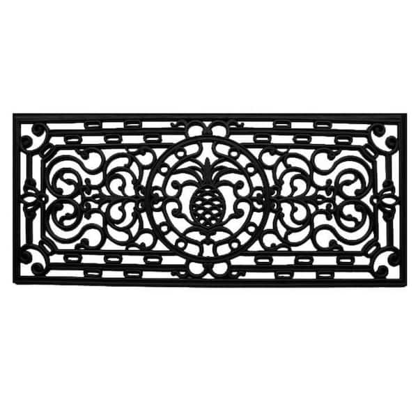 Pineapple Heritage 17 in. x 41 in. Rubber Door Mat