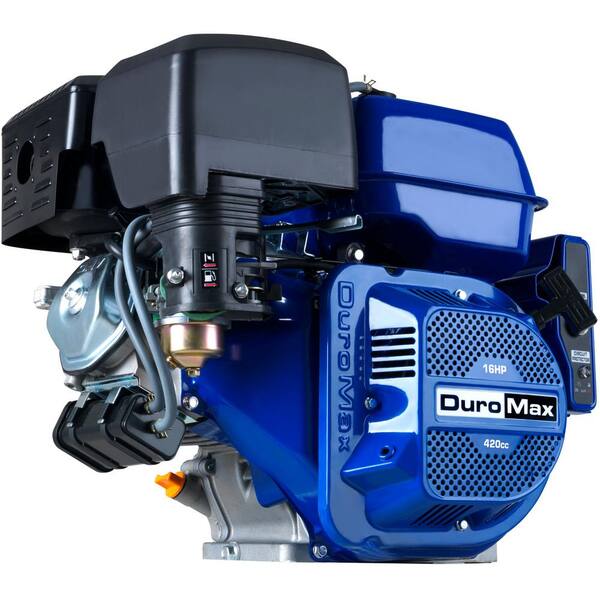 DUROMAX Portable 420cc 1 in. Shaft Gas-Powered Recoil/Electric Start Engine