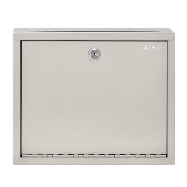 Large Size Steel Multi-Purpose Beige Drop Box Mailbox