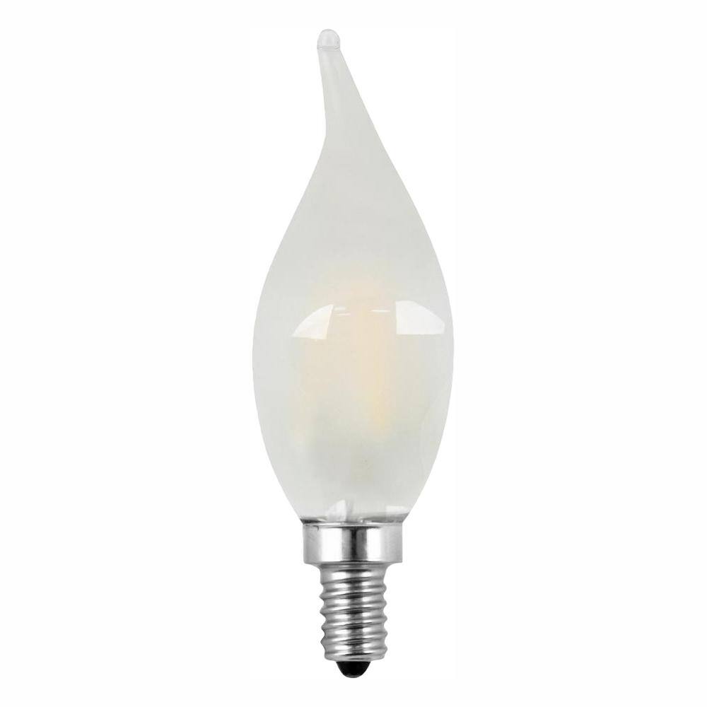 Feit Electric 40 Watt Equivalent Ca10 Candelabra Dimmable Filament Frosted Glass Chandelier Led Light Bulb Soft White 48 Pack Bpcff40 827 2 24 The Home Depot Feit Electric 40 Watt Equivalent Ca10, Frosted Glass Chandelier Bulbs