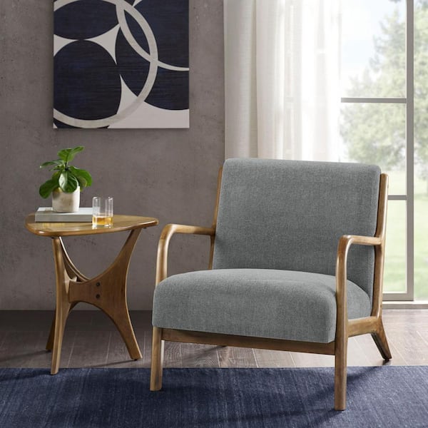 INK+IVY Novak Grey Mid-Century Modern Accent Armchair