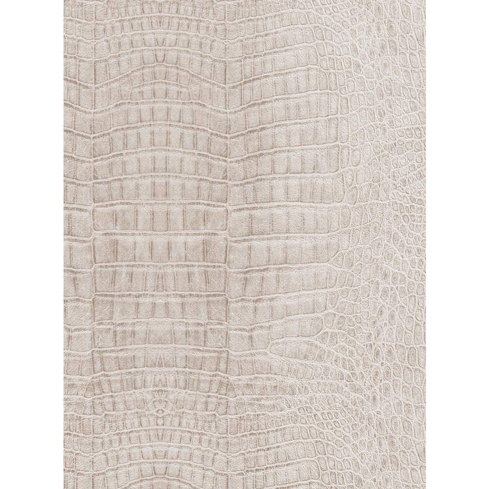 Beige Crocodile Embossed Peel and Stick Wallpaper Roll