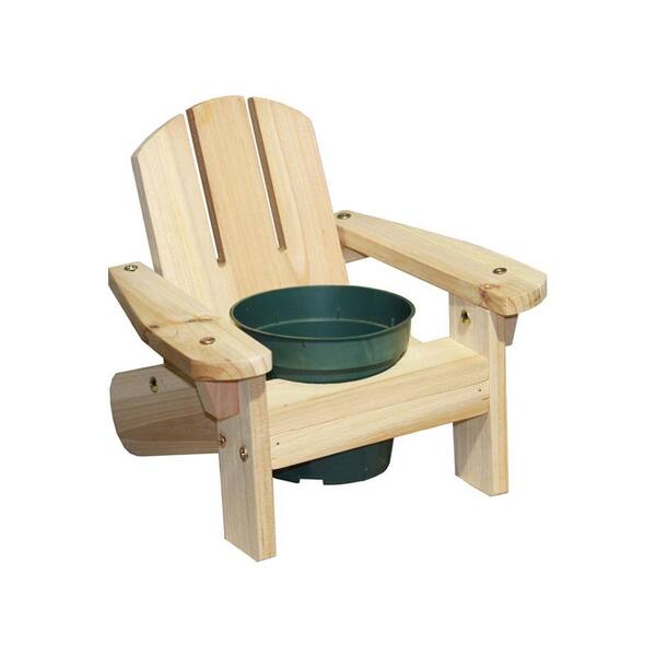 Lohasrus Mini Chair Planter in Natural 4-1/2 in. Pot Hole-DISCONTINUED