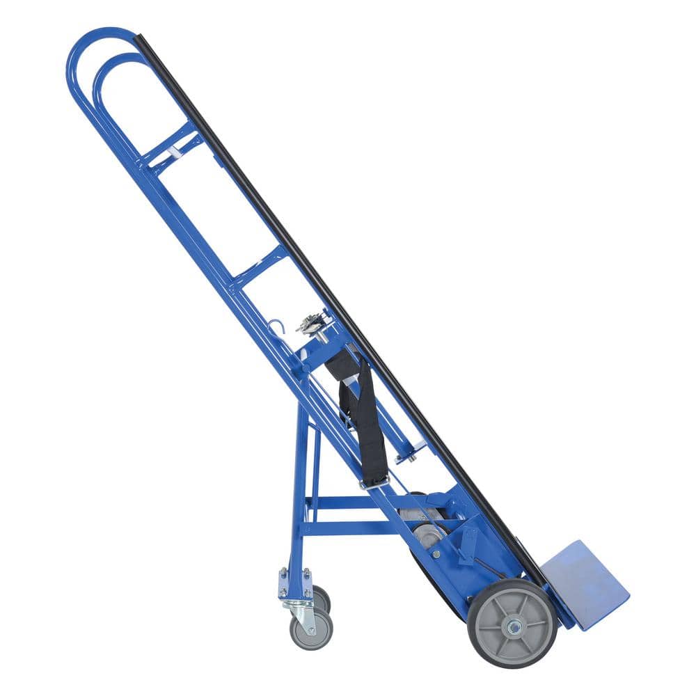 Heavy-Duty Black Steel Appliance Hand Truck with Strap