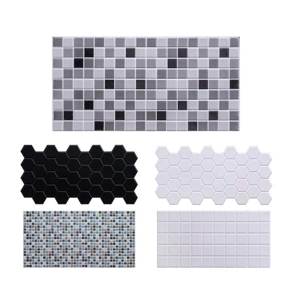 3 ft. x 1 1/2 ft. x 3/16 in. New York Mosaic 3D PVC Wall Panels for Interior Decor (10-PCs)