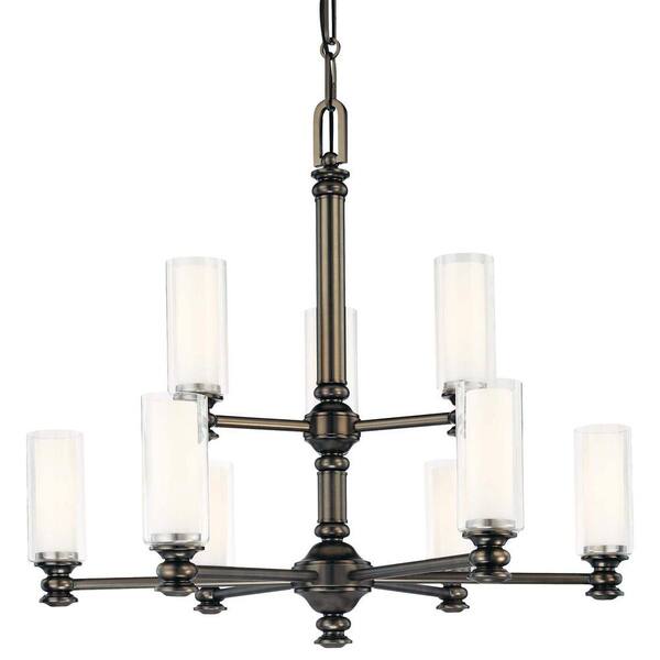 Minka Lavery Harvard Court 9-Light Harvard Court Bronze Chandelier