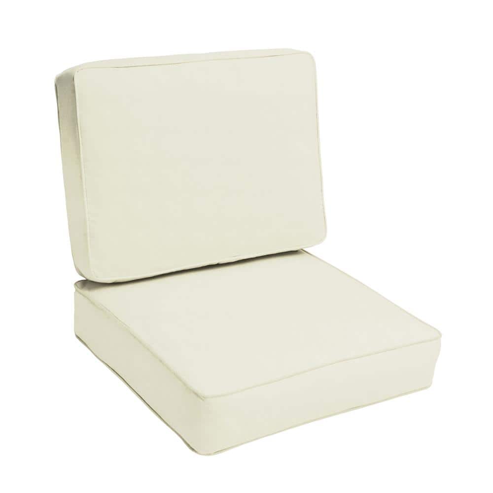23.5 in. x 23 in. x 5 in. Deep Seating Outdoor Corded Cushion Set in Sunbre