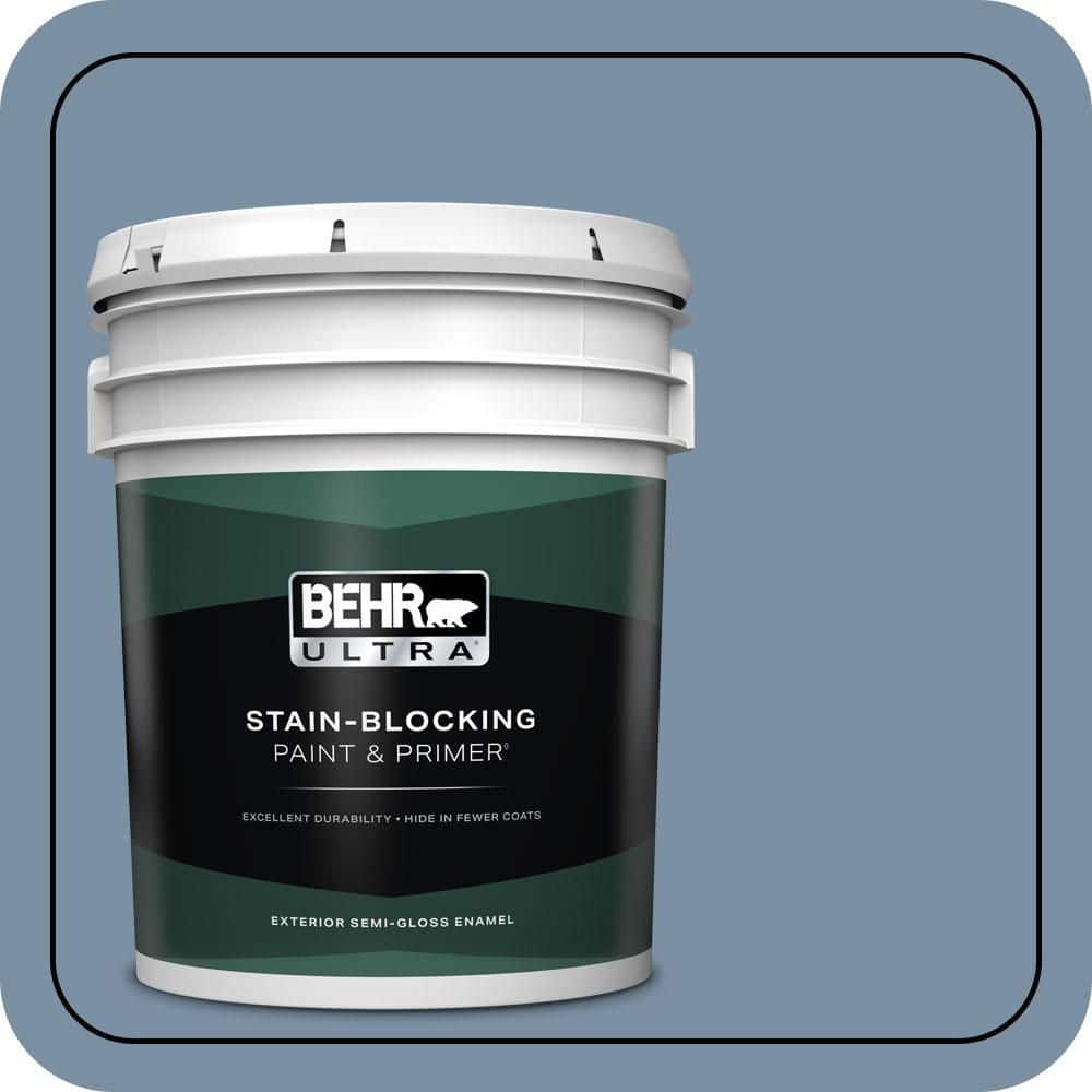 5 gal. #S510-4 Jean Jacket Blue Semi-Gloss Enamel Exterior Paint & Primer price history on PriceWatchPro