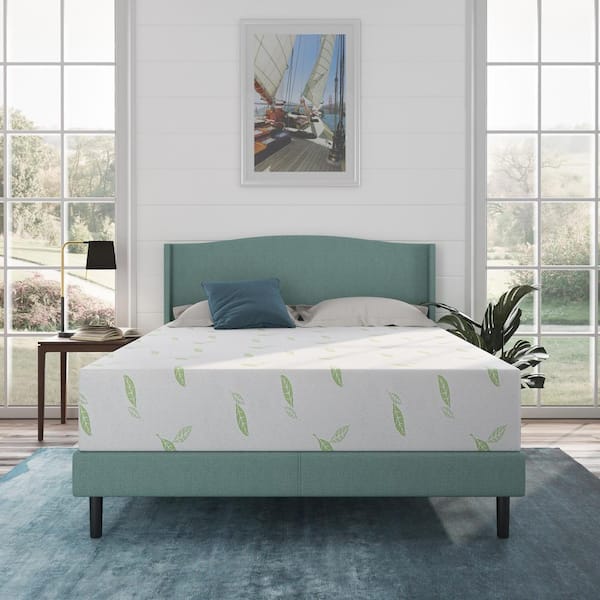 NapQueen Anula King Medium Green Tea Memory Foam 10 in. Mattress