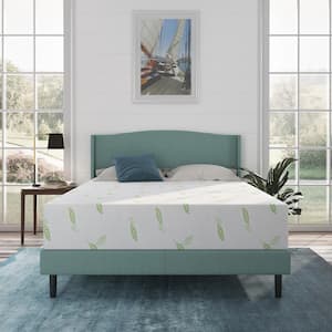 Anula Queen Medium Green Tea Memory Foam 10 in. Mattress