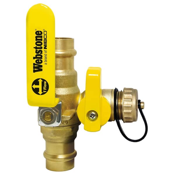 Pro-Pal 1 in. Press x 1 in. Press Brass Ball Valve