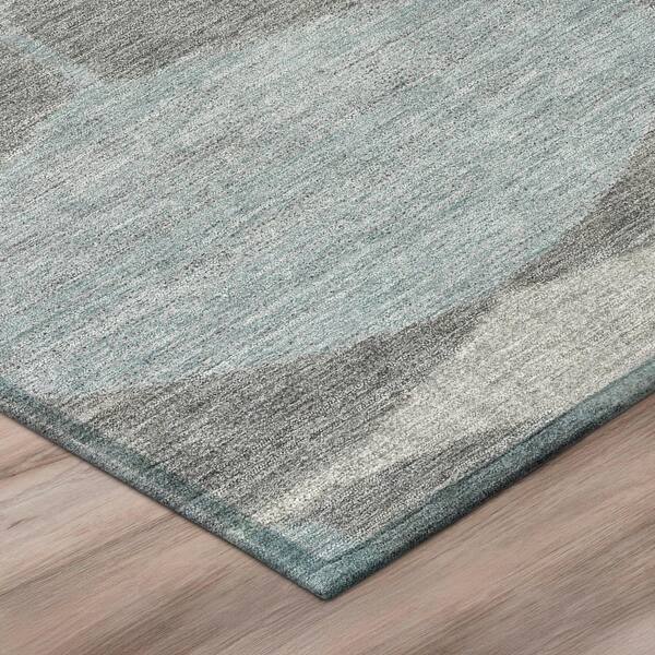 Chantille Machine Washable Indoor/Outdoor Abstract ACN3060 Gray 2 ft. x 7 ft. Runner Rug