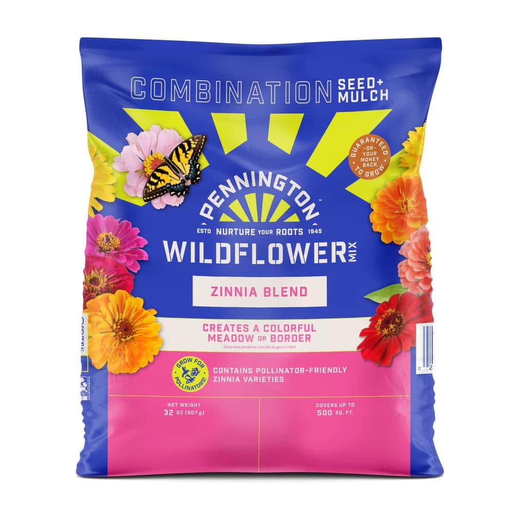 Pennington 32 oz. Zinnia Wildflower Mix 100520824 - The Home