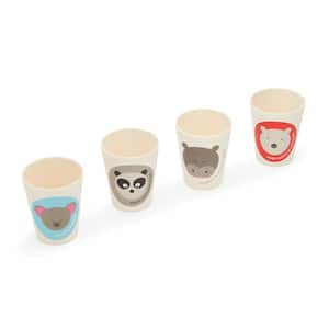 8.45 oz. Bamboo Animal Cups (Set of 4)