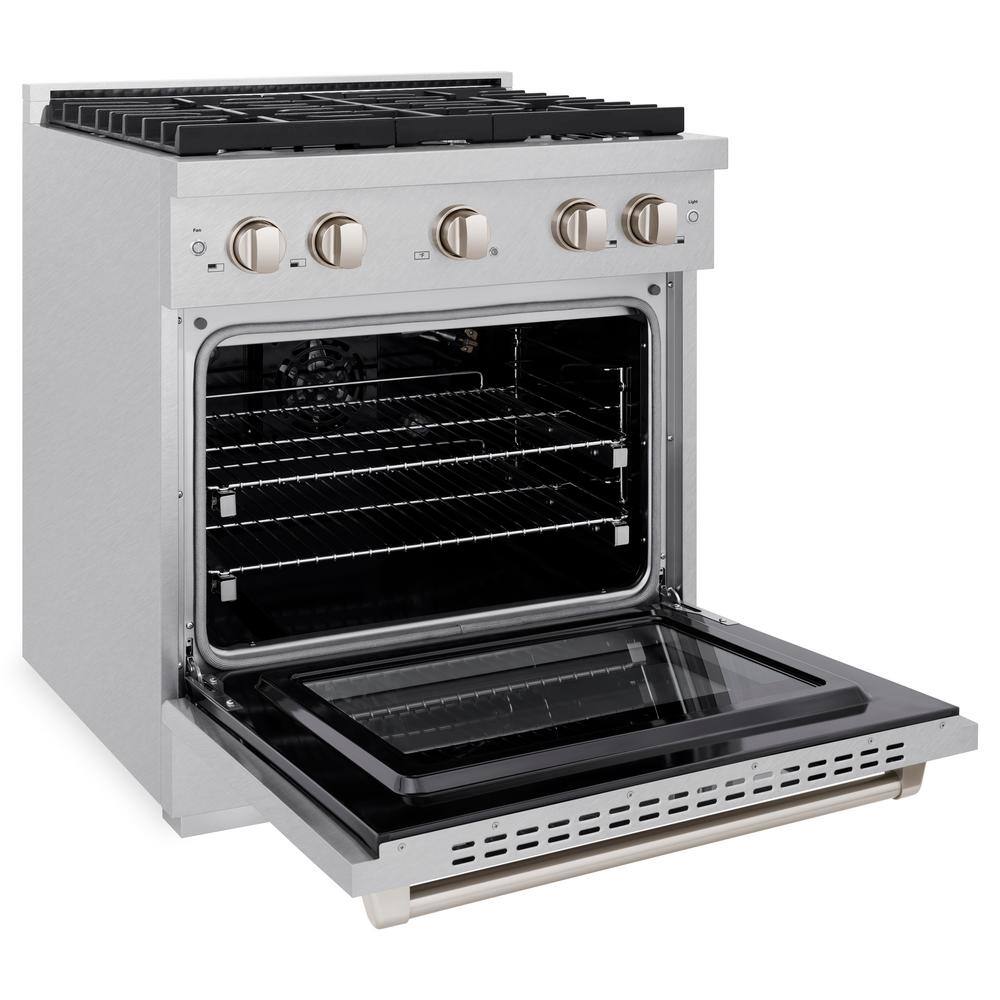 ZLINE 30" Stainless Steel Freestanding Gas Range with Convection Oven