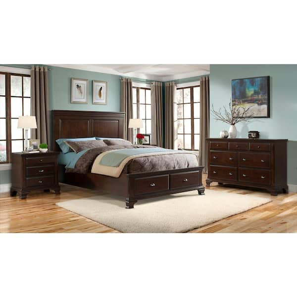 Picket House Furnishings Brinley 3-Drawer Cherry Nightstand CN600NSO - The  Home Depot