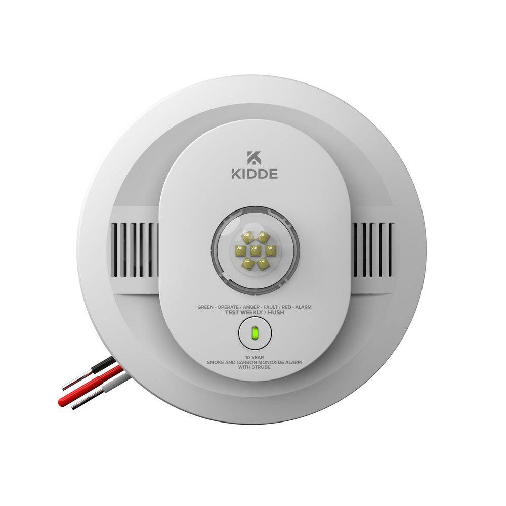 Hardwired Smoke and CO Detector, 10-Year Battery Backup, LED Strobe Light for Individuals with Hearing Loss, 50CUA10-S