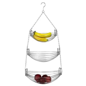 3-Tier Chrome Hanging Basket