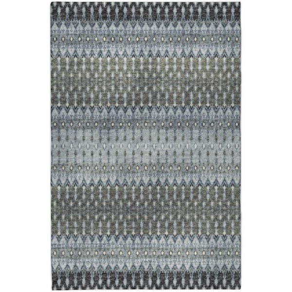 Dream Shag Premium Machine Washable Abstract ADS72 Moody 9 ft. x 12 ft. Area Rug