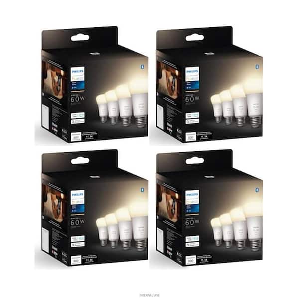 60-Watt Equivalent Soft White A19 Dimmable LED Smart Light Bulb 2700K (16-Pack)