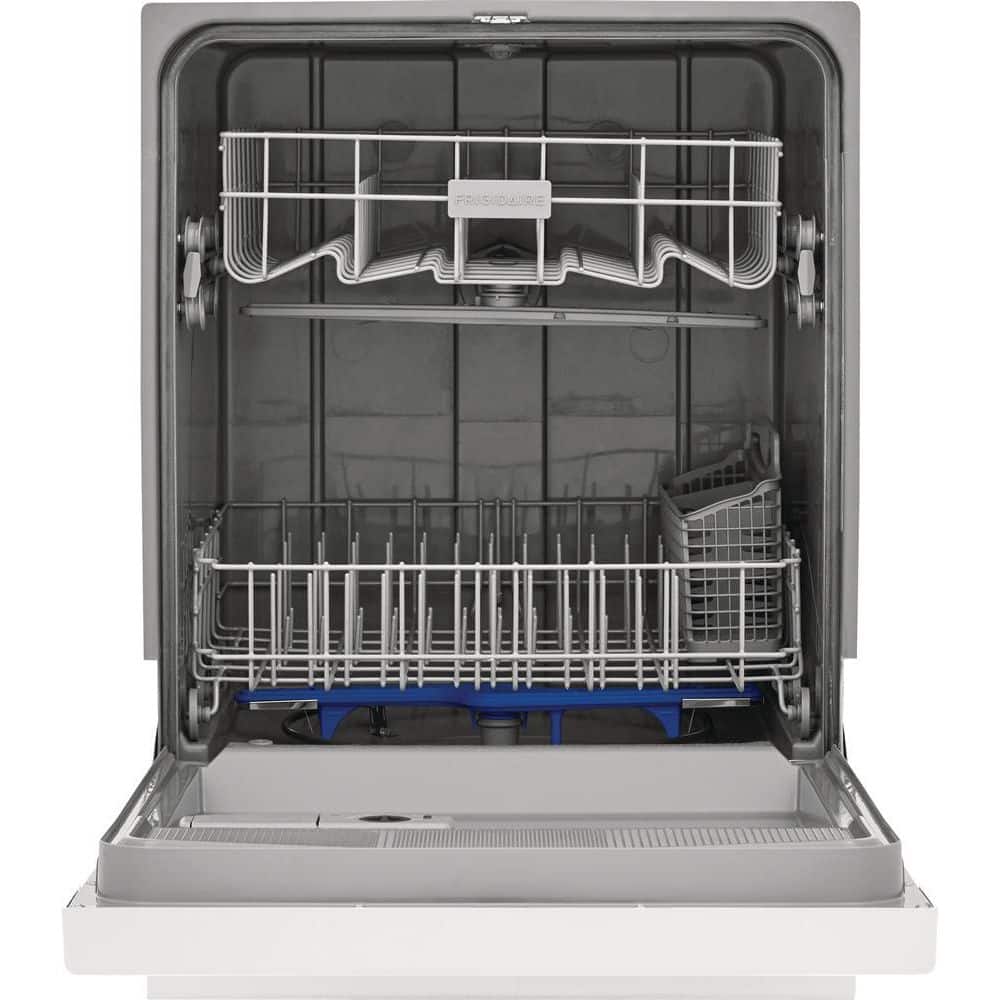 Frigidaire 24" White Built-In Front Control Dishwasher