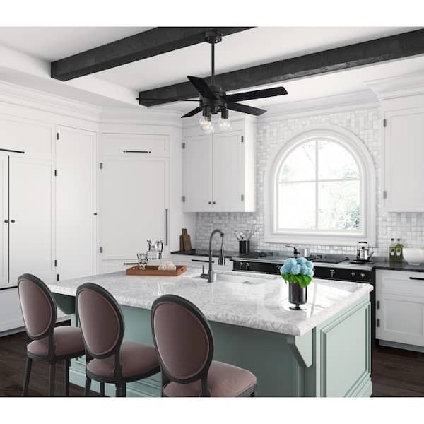 Hunter Hardwick 52 In Integrated Led, Kitchen Ceiling Fans