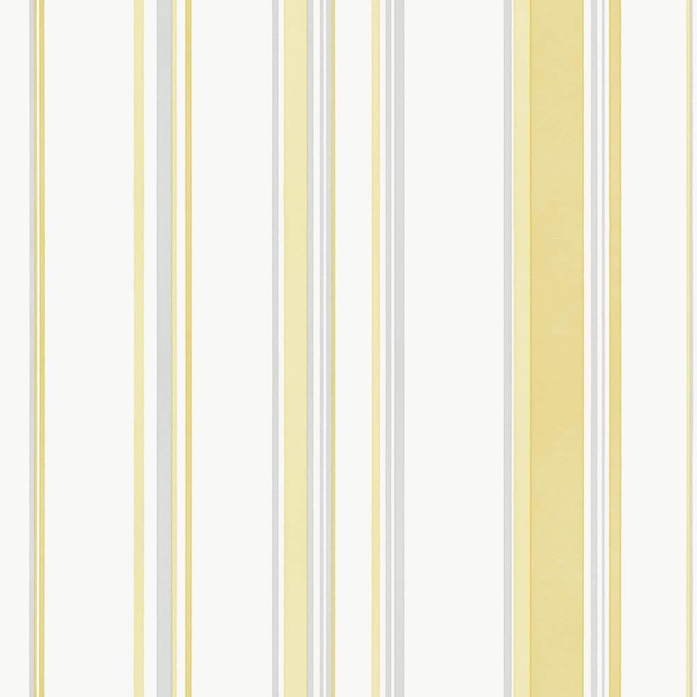 Smart Stripes 3 Yellow/Grey/White Casual Stripe Matte Finish Non-Pasted Vin