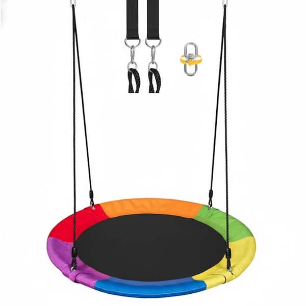 MISOPILY 40 in. 360° Rotating Saucer Swing 1-Pack 700 lbs