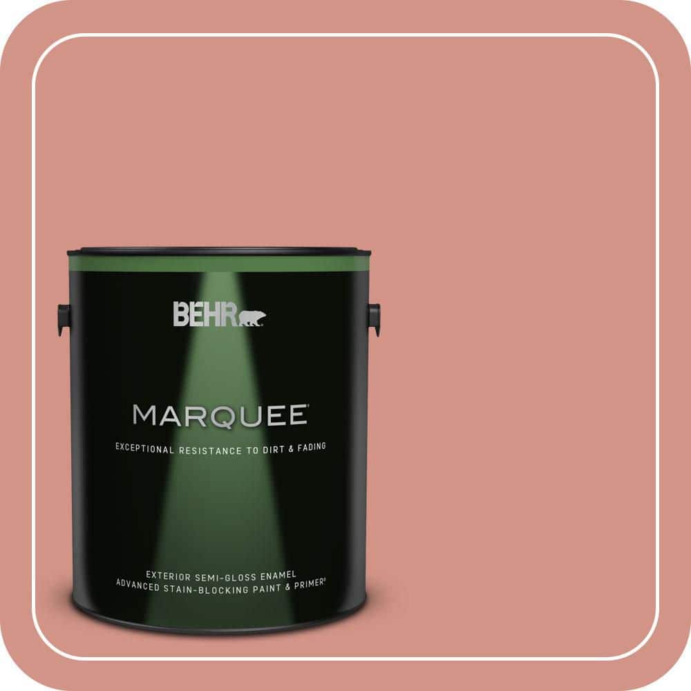 1 gal. #T15-20 Peach Preserve Semi-Gloss Enamel Exterior Paint & Primer price history on PriceWatchPro