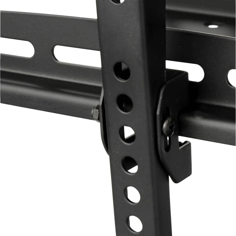 Swift Mount Black Steel Full-Motion TV Wall Mount for 37" to 80" TVs