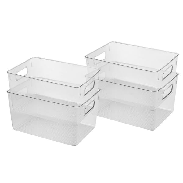 4 Piece Stackable Refrigerator and Freezer Containers Set