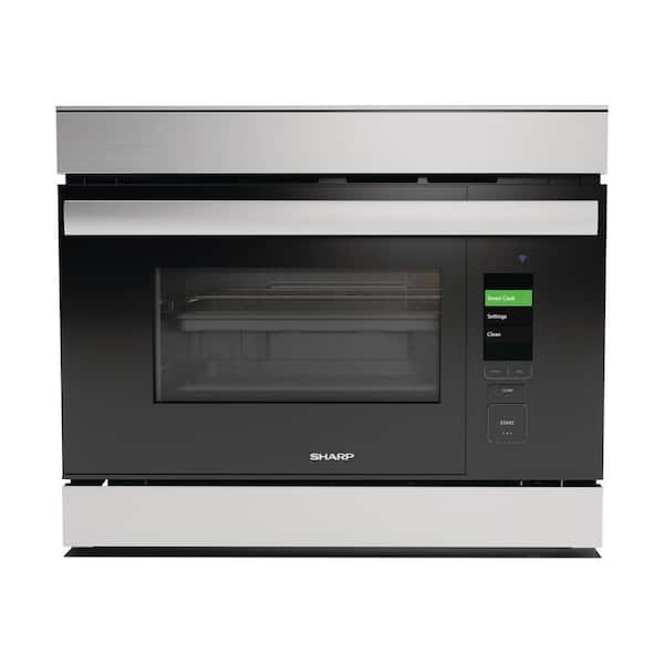 Sharp 24 in. Singe Electric Wall Oven with Steam Cooking in Stainless Steel