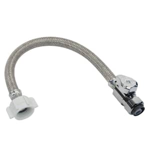 1/2 in. Nom Push Connect x 7/8 in. Ballcock x 12 in. SpeediOne Braided Toilet Connector and 1/4-Turn Straight Valve