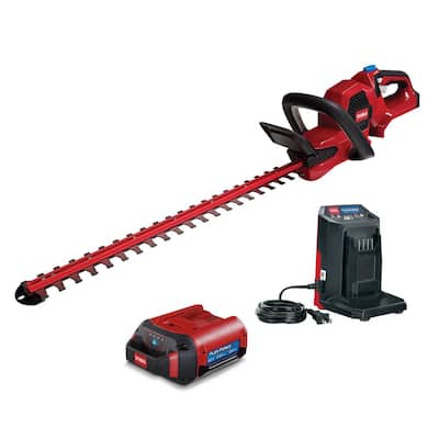 Flex-Force 24 in. 60-Volt Max Lithium-Ion Cordless Hedge Trimmer - 2.5 Ah Battery and Charger Included
