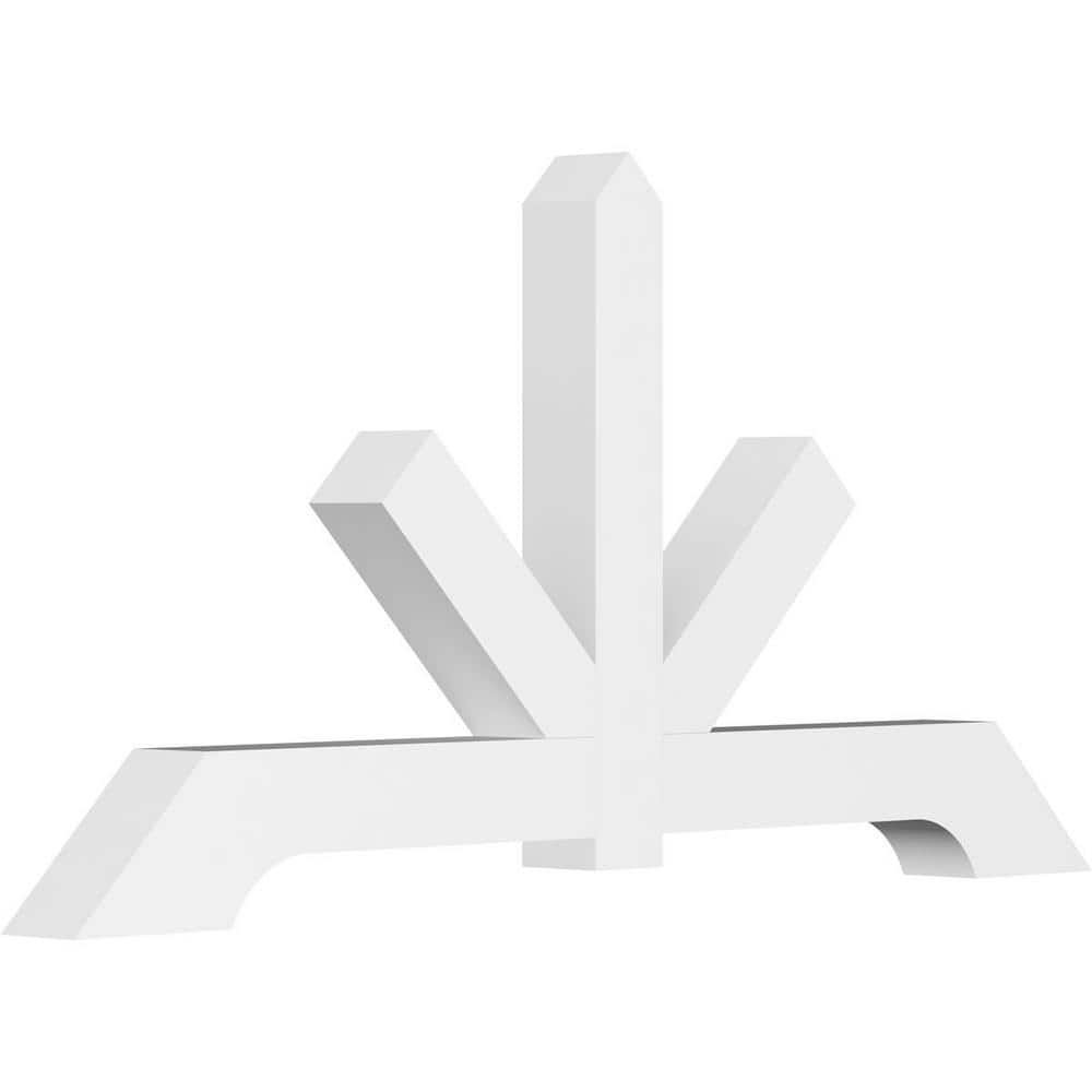 60 in. W x 30 in. H x 4 in. D x 4 in. F, 12/12 Pitch, Vanguard Signature Urethane Gable Bracket, Primed Tan price history on PriceWatchPro