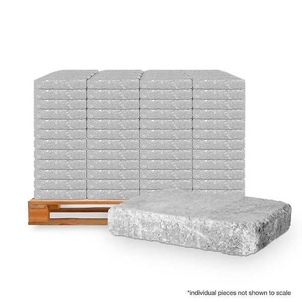 RumbleStone Rec 10.5 in. x 7 in. x 1.75 in. Greystone Concrete Paver (192 Pcs. / 98 Sq. ft. / Pallet)