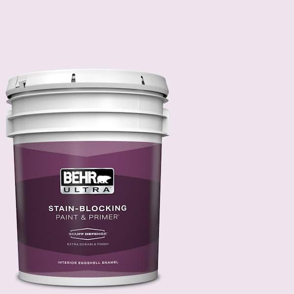 BEHR ULTRA 5 gal. #670A-1 Quartz Pink Extra Durable Eggshell Enamel Interior Paint & Primer