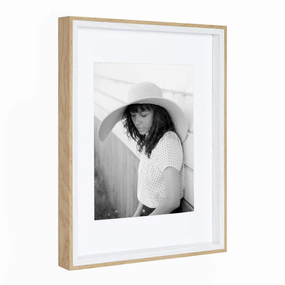 Scandinavian-Inspired Gibson Frame Set, 11" x 14", White and Natural