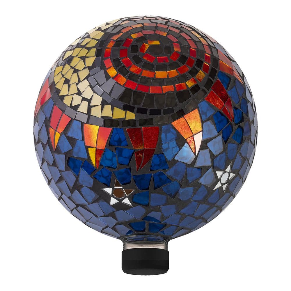 UPC 821559635198 product image for 10 in. Dia. Indoor/Outdoor Glass Mosaic Gazing Ball Yard Decoration | upcitemdb.com