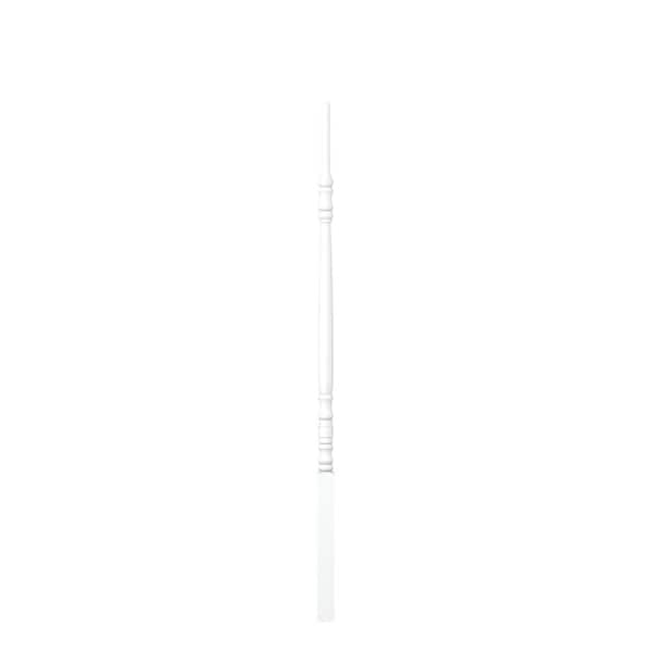 1.25 in. D x 1.25 in. W x 38 in. L Primed Gloss Poplar Wood Baluster